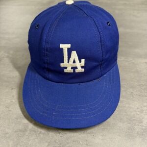 Vintage Los Angeles Dodgers Hat Royal Blue White RARE Baseball Cap 50s‎ 60s MLB